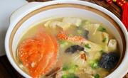 秋季推荐你喝这款汤：紫苏叶冻豆腐螃蟹汤